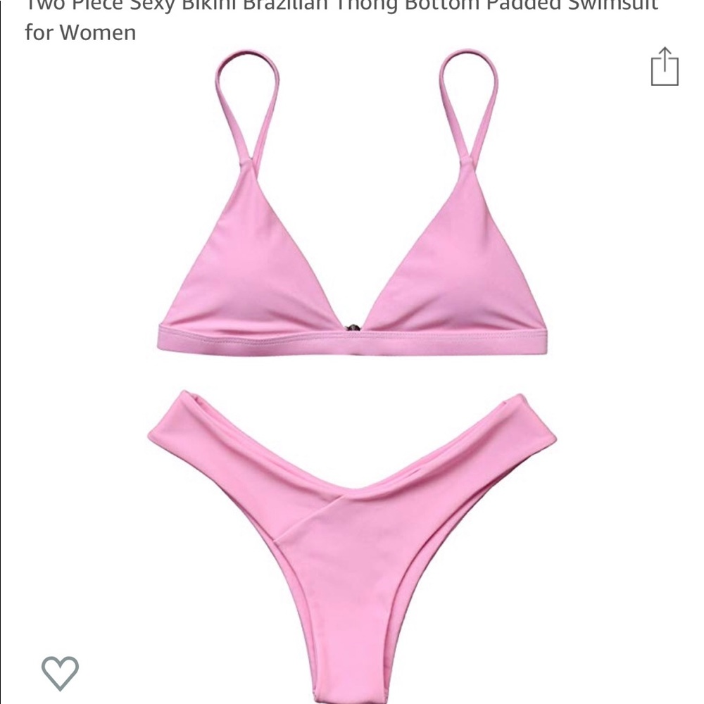Pink Brazilian cut bikini brand new